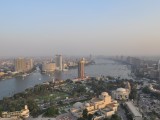 View of the Opera House and the Nile River, Cairo Egypt