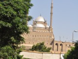 View of the citadal while passing through old Cairo