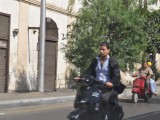 Egyptian people using Vispa as a form of transportation